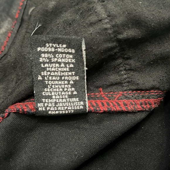 Sanctuary Leather Look Moto Jeans - Picture 5 of 10